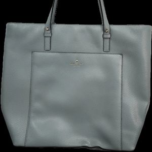 Kate Spade Grand Street Sadie Leather Blue Handbag Tote Bag